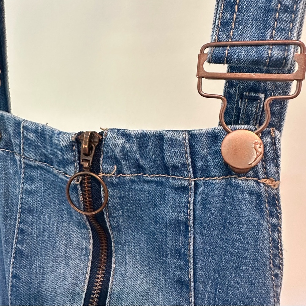 Dollhouse Blue Denim Overalls with Classic Style